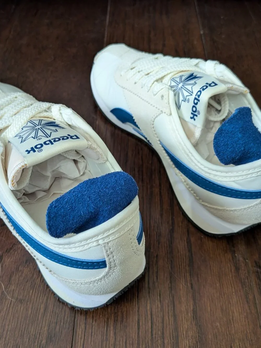 Reebok R400 Chalk/Chalk/Midnight Blue Women's Size 5